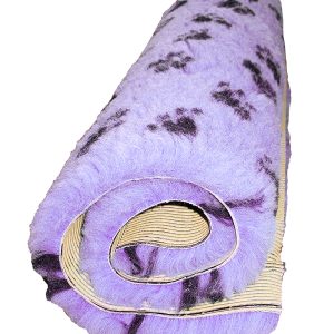 Lila fäll med tassar 75×100 cm